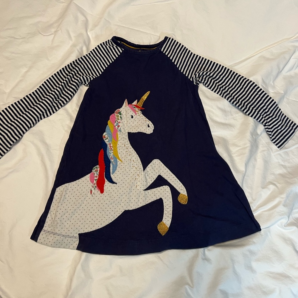 Mini Boden Appliqué long sleeve dress